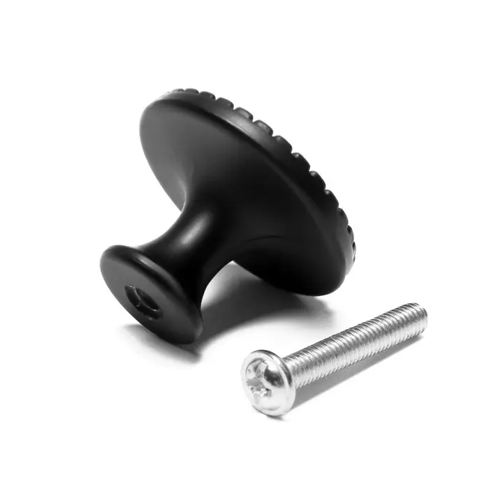 Ручка-кнопка ТУНДРА РК205, цвет черный Ручка-кнопка ТУНДРА РК205, цвет черный