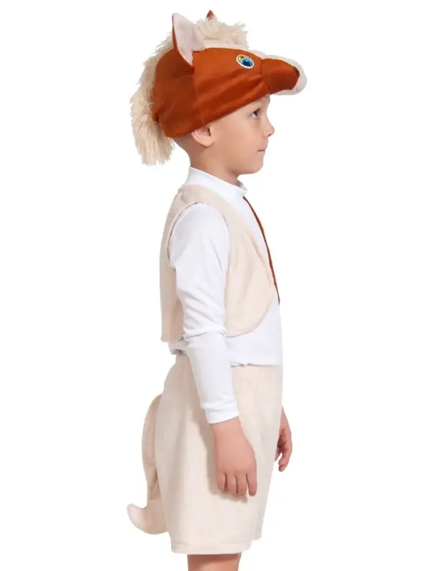 Карнавальный костюм «Коник»: жилет, шорты, шапочка, рост 92-116 см