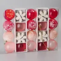 Ёлочные игрушки &laquo;Снежная феерия&raquo; морозец, набор 40 шт., d=6 см, снежинка 6 см, МИКС