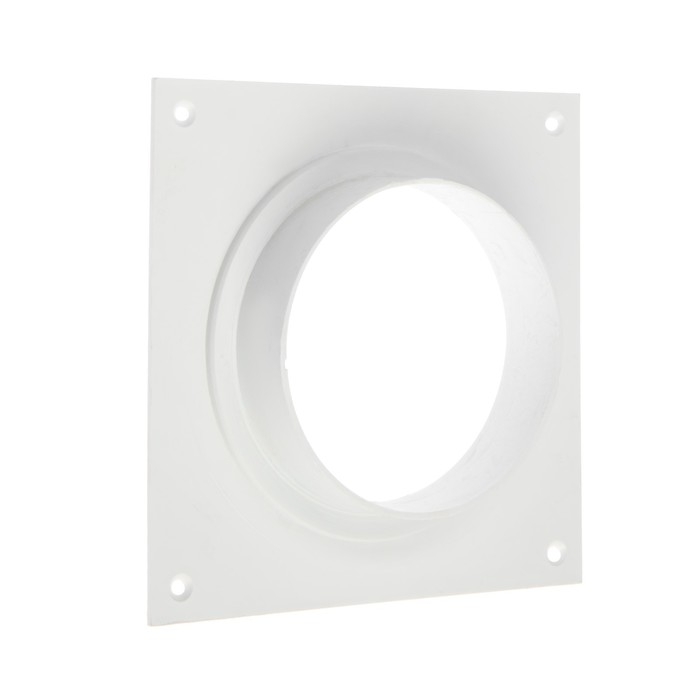 Площадка торцевая ZEIN, 150х150 мм, d=100 мм, с фланцем Площадка торцевая ZEIN, 150х150 мм, d=100 мм, с фланцем