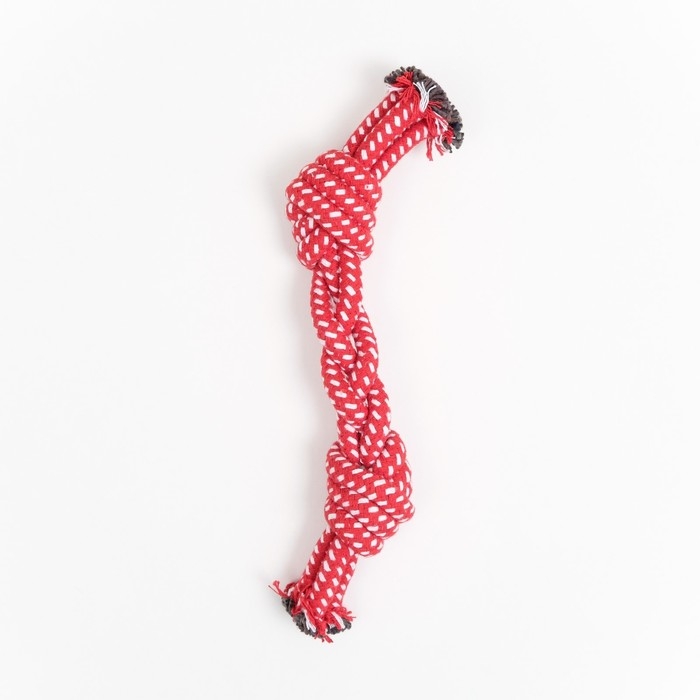 Игрушка канатная Игрушка канатная "Трио", 40-50 г, до 20 см, розовая