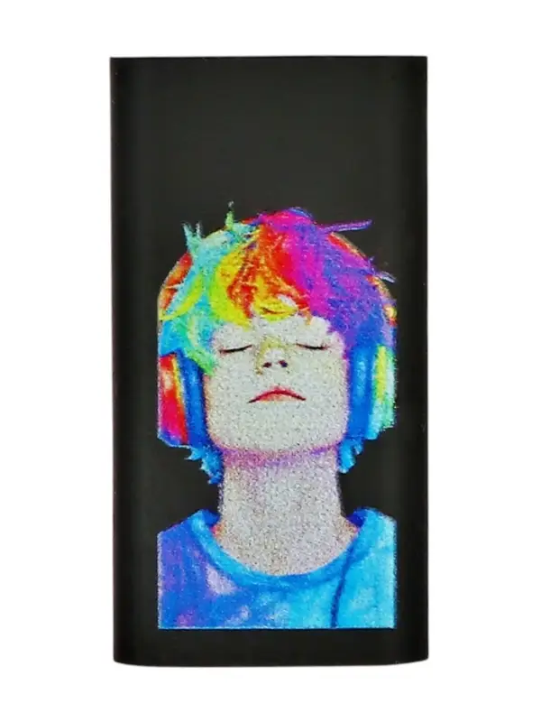 Ластик, термопластичная резина, 46×25×9 мм, черный с дизайном, МИКС Ластик, термопластичная резина, 46×25×9 мм, черный с дизайном, МИКС