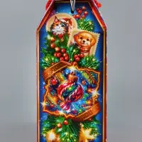 Коробка подарочная складная "Зимняя сказка" 23 х 10 х 22 см
