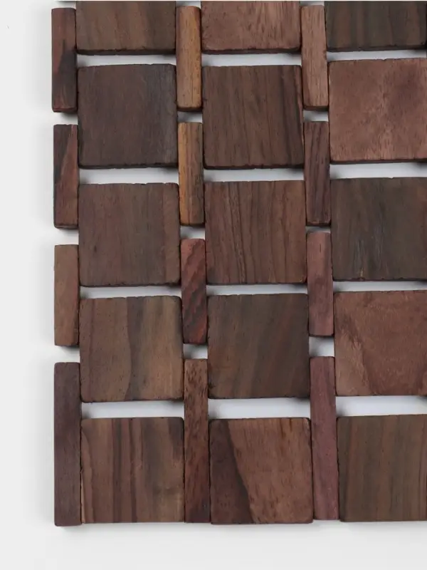 Коврик из тикового дерева, 30&times;20&times;0.7 см