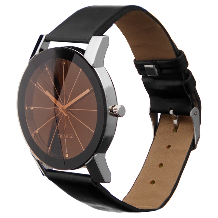 Часы наручные женские, d-4 см, черные Часы наручные женские, d-4 см, черные