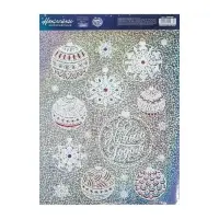 Наклейки новогодние интерьерные &laquo;С Новым годом&raquo;, голография, 21&times;29.5 см