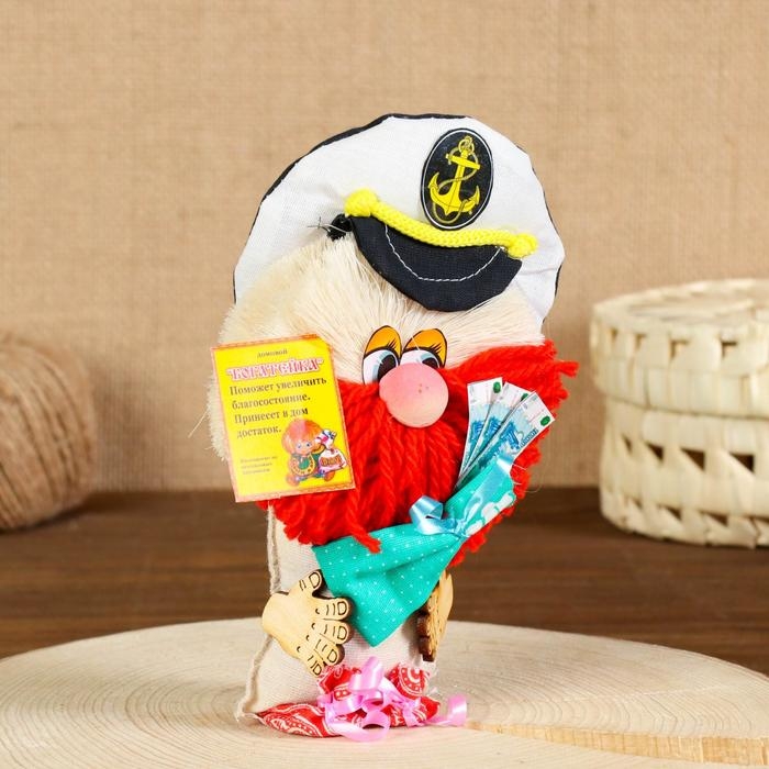 Оберег-домовой Оберег-домовой "Богатейка в фуражке", 19х12х5 см, микс