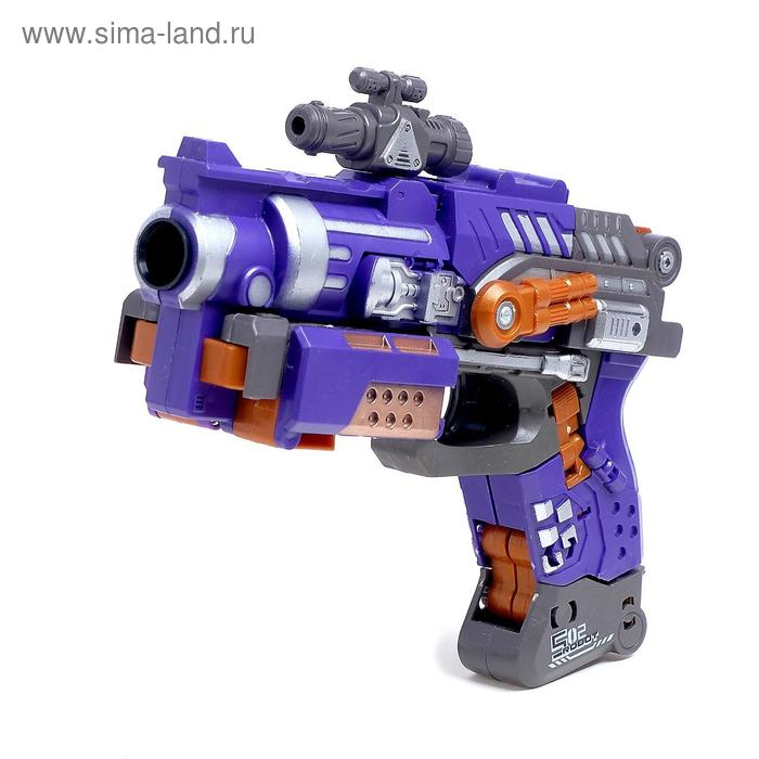 Бластер «Титан», трансформируется, стреляет мягкими пулями, цвет фиолетовый Бластер «Титан», трансформируется, стреляет мягкими пулями, цвет фиолетовый