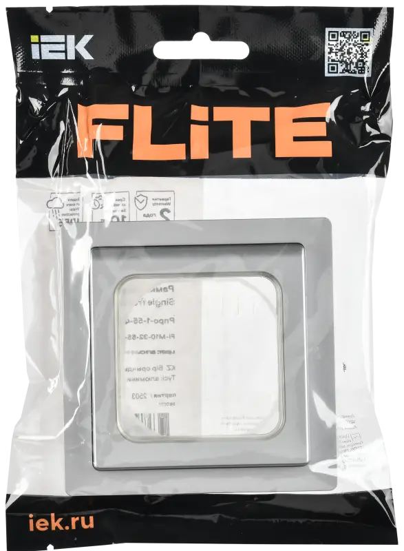 FLITE Рамка 1-местная IP55 Рпро-1-55-ФлА алюминий IEK