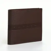 Портмоне мужское &laquo;Исам&raquo;, без застёжки, отдел для карт, монет, коричневое