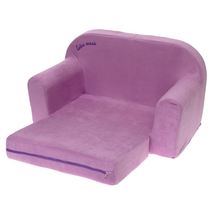 Мягкая игрушка «Диванчик раскладной Happy babby», цвет фиолетовый, цвета МИКС Мягкая игрушка «Диванчик раскладной Happy babby», цвет фиолетовый, цвета МИКС