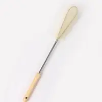 Ерш для бутылей, 50&times;8&times;4 см, форма кольцо, бамбуковая ручка, ворс бежевый