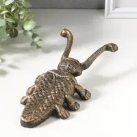 Сувенир чугун съемник для снятия обуви "Жук-скарабей" 22х10х5,8 см