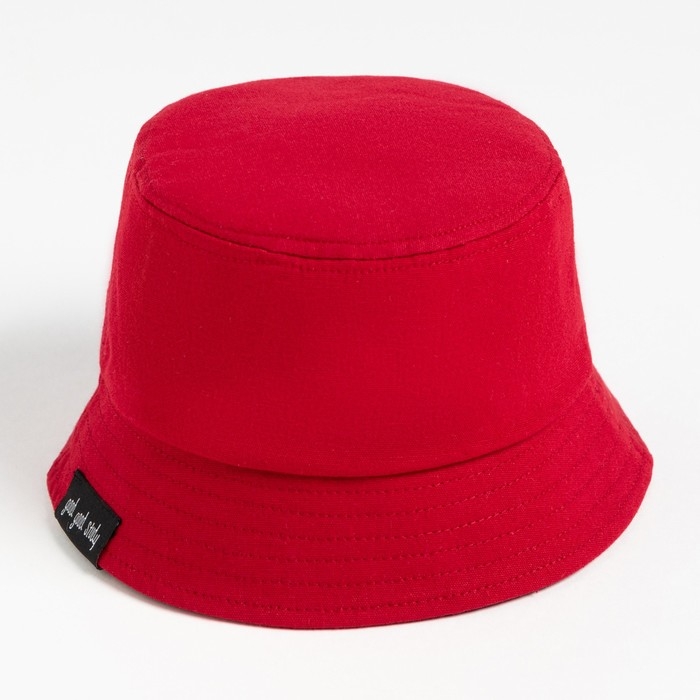 Панама детская Панама детская "Классика" MINAKU цвет красный, р-р 52