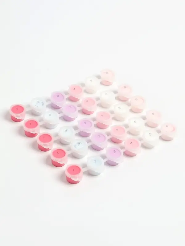 Набор акриловых красок, цвет розово-сиреневый, 3 мл