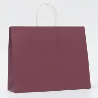 Пакет крафт винный, круглая ручка, 31.5×25×11.5 см, 120 г