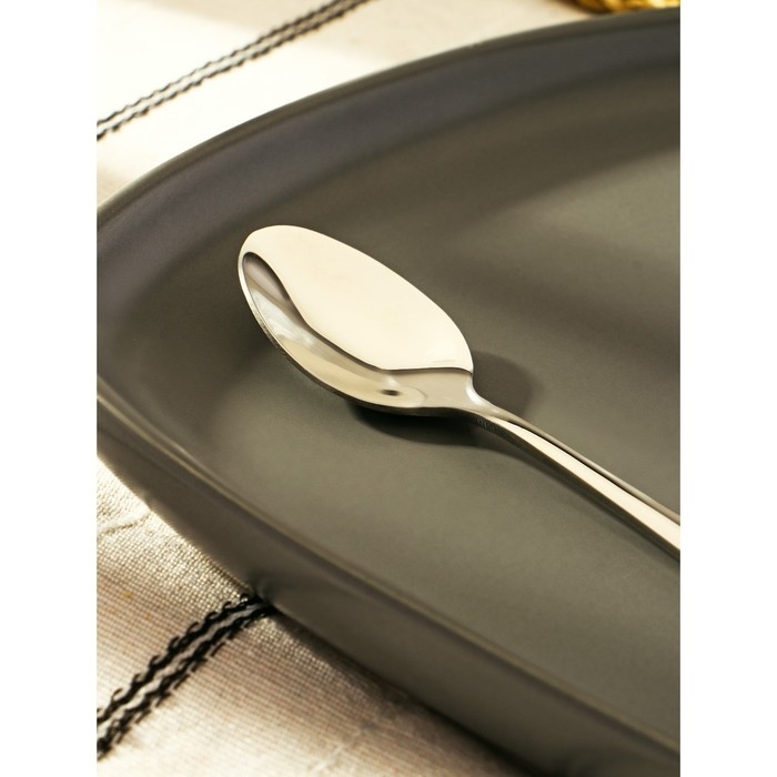 Ложка кофейная из нержавеющей стали Magistro «Эми», длина 12,5 см, цвет серебряный Ложка кофейная из нержавеющей стали Magistro «Эми», длина 12,5 см, цвет серебряный