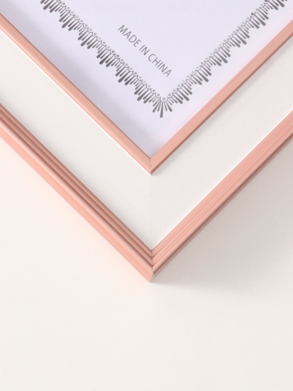 Фоторамка пластик формат А4 "Романтизм" розовая 2,5х27,2х35,9 см