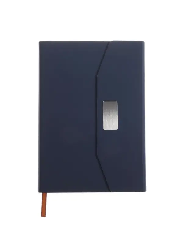 Ежедневник недатированный формат А5, с клапаном, 112л, линия, пвх, Синий Ежедневник недатированный формат А5, с клапаном, 112л, линия, пвх, Синий