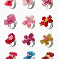 Кольцо &laquo;Выбражулька. Блеск&raquo;, форма МИКС, фасовка 100 шт. безразмерное