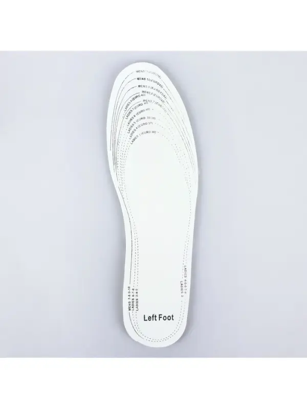 Стельки для обуви, универсальные, двухслойные, р-р RU до 46 (р-р Пр-ля до 46), 29 см, пара, бежевые