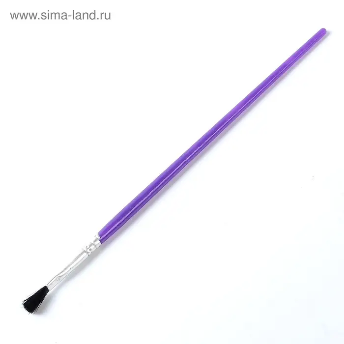 Набор кистей для рисования, нейлон, 3 штуки, плоские, пластиковые цветные ручки, международный размер