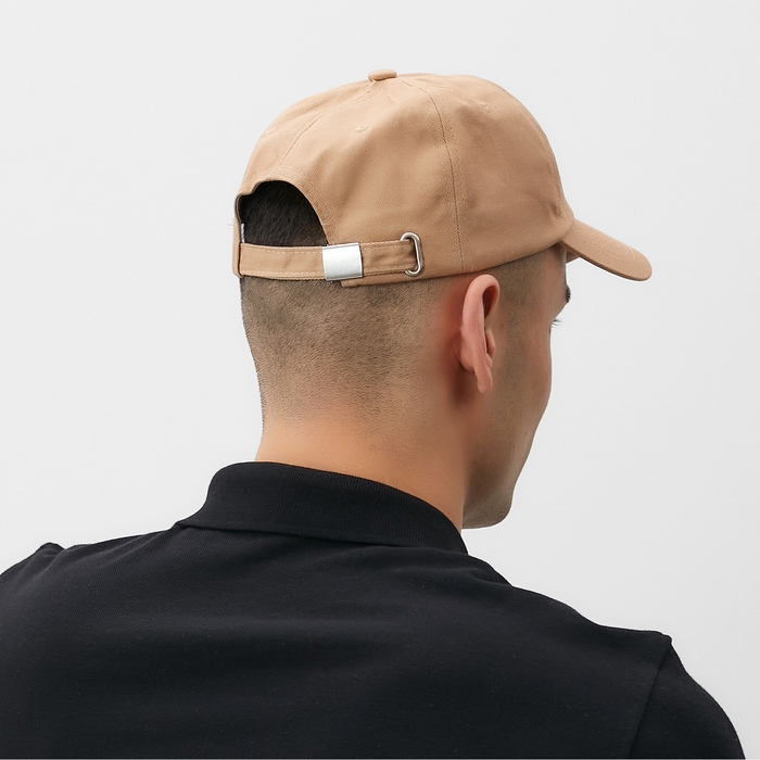 Кепка однотонная MINAKU цвет бежевый, р-р 58