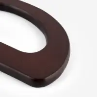 Ручки для сумки (2шт цена за пару) дерево 10*18см корич без прорези АУ