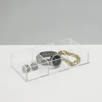 Подставка для презентации, 3 ячейки, 20.3&times;10.2&times;3.8 см, оргстекло 2 мм