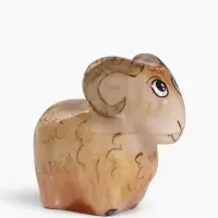 Фигурка &laquo;Барашек золотой&raquo;, 5.5&times;6.5 см, селенит
