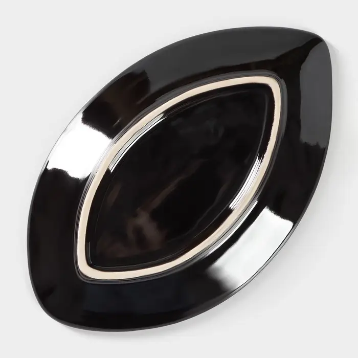 Блюдо сервировочное &laquo;Лист&raquo;, керамика, 20&times;12.5 см, бирюзовое