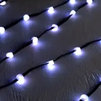 Умная гирлянда &laquo;Нить&raquo; 5 м, роса с насадками &laquo;Шарики&raquo;, IP20, черный провод, 100 LED, пульт ДУ, приложение, свечение RGB, USB