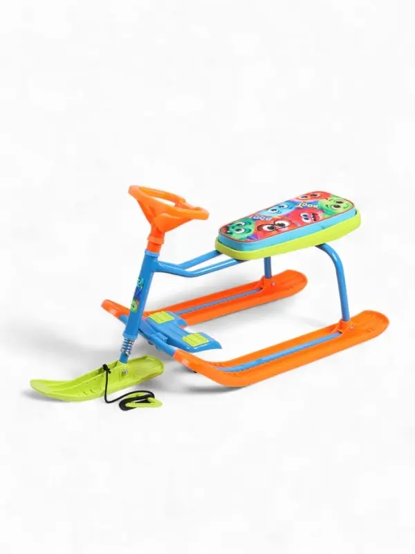 Снегокат «Монстрики», оранжевый, зелёный, ТС1-СЛ/М Snow Cat Снегокат «Монстрики», оранжевый, зелёный, ТС1-СЛ/М Snow Cat