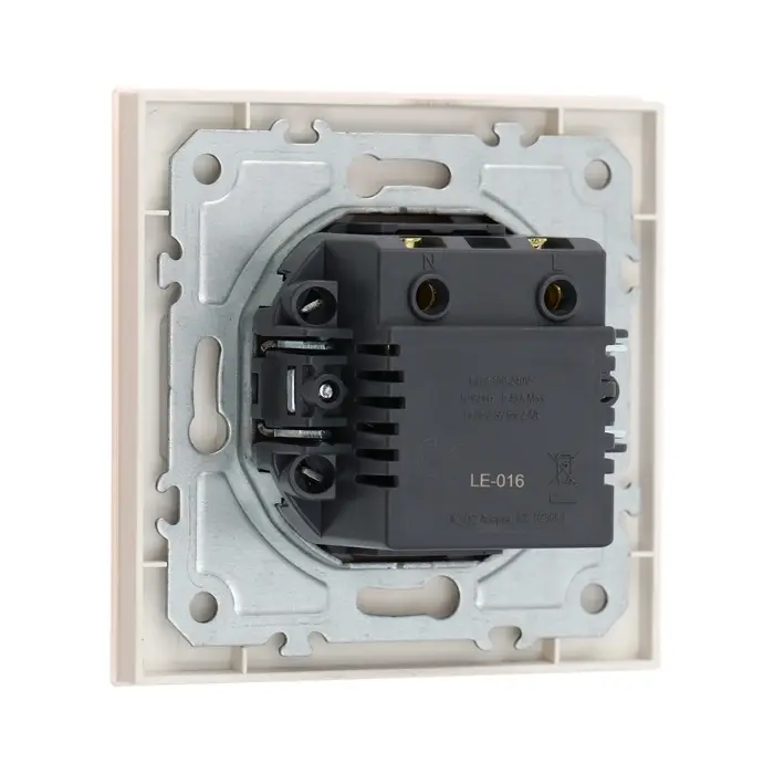 Розетка TOT Matte Glass, 5 В, 2.1 A, разъёмы USB-A + USB-C, стекло, скрытая, бежевая