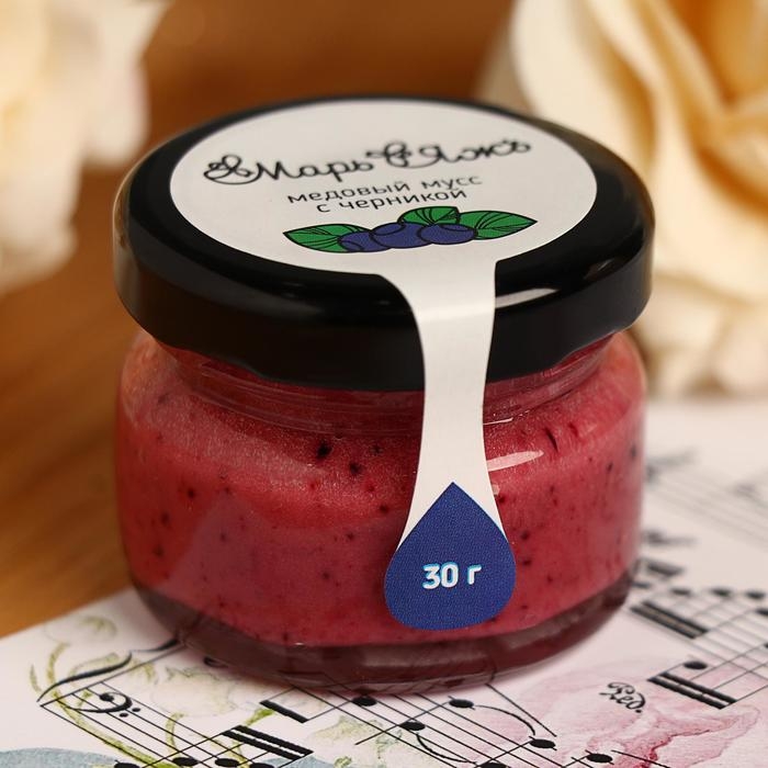 Медовый мусс «Марь&Яжъ», с черникой, 30 г Медовый мусс «Марь&Яжъ», с черникой, 30 г