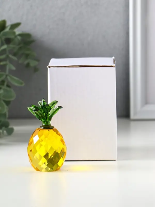 Фигурка стекло &laquo;Ананас&raquo;, 7.6&times;3.7&times;3.7 см