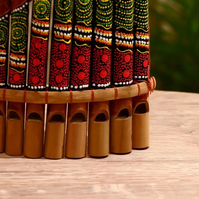 Сувенирный музыкальный инструмент  Сувенирный музыкальный инструмент "Флейта" 30х5х18 см МИКС