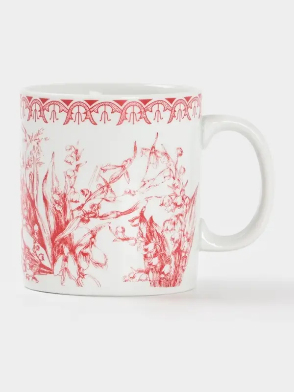 Кружка Дулевский фарфор «Райские ландыши», 300 мл, фарфор Кружка Дулевский фарфор «Райские ландыши», 300 мл, фарфор