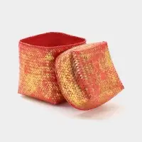 Корзинка плетёная &laquo;Голден&raquo;, 20&times;20&times;26 см, розовая