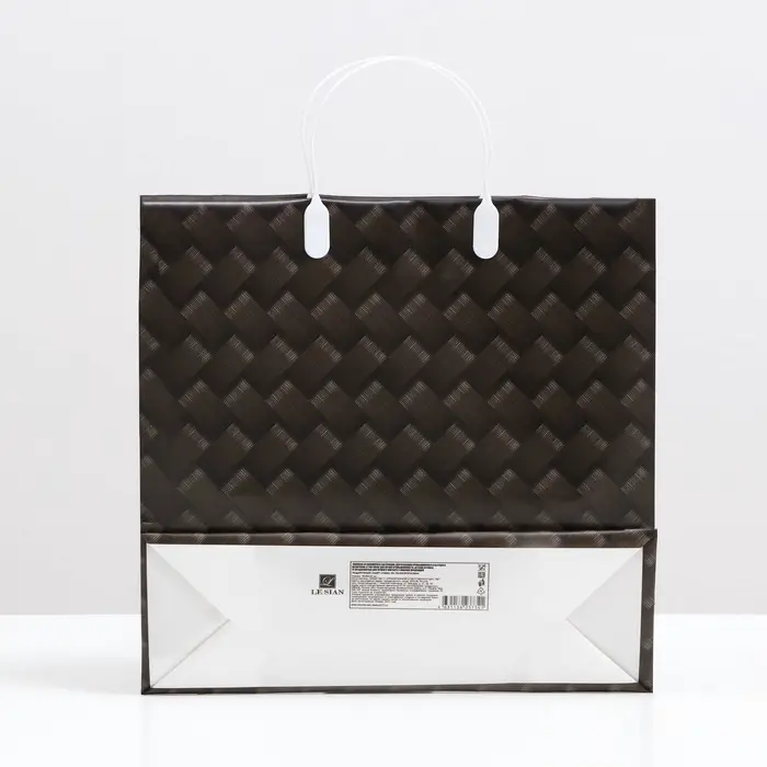 Пакет &laquo;Черное плетение&raquo;, мягкий пластик, 29&times;30 см, 100 мкм