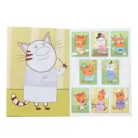 Аппликации с раскрасками &laquo;Три кота. Заморские гости&raquo;, А5, 14 стр.