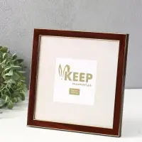 Фоторамка для фото 20&times;20 см Keep memories, Elysian, пластик, красное дерево с золотом