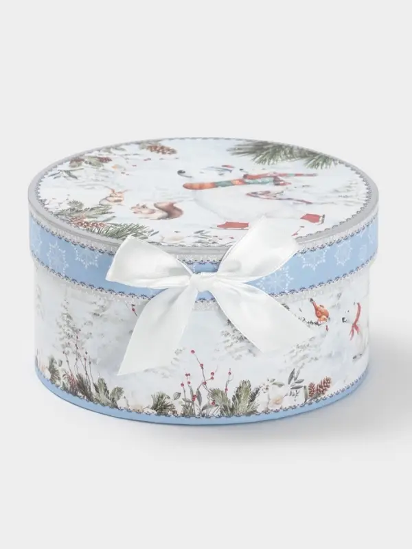 Кружка новогодняя «Белый мишка», с ложкой, 280 мл, керамика, подарочная упаковка, белая