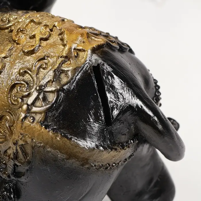 Копилка для денег &laquo;Слон&raquo;, гипс, чёрный, 30&times;25 см