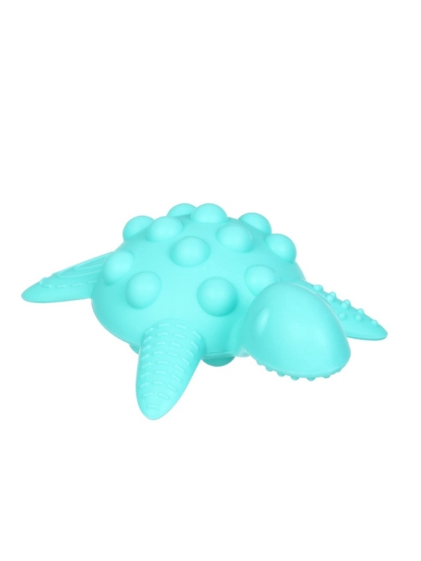 Прорезыватель силиконовый для зубов с погремушкой Крошка Я «Черепаха», бирюзовый Прорезыватель силиконовый для зубов с погремушкой Крошка Я «Черепаха», бирюзовый