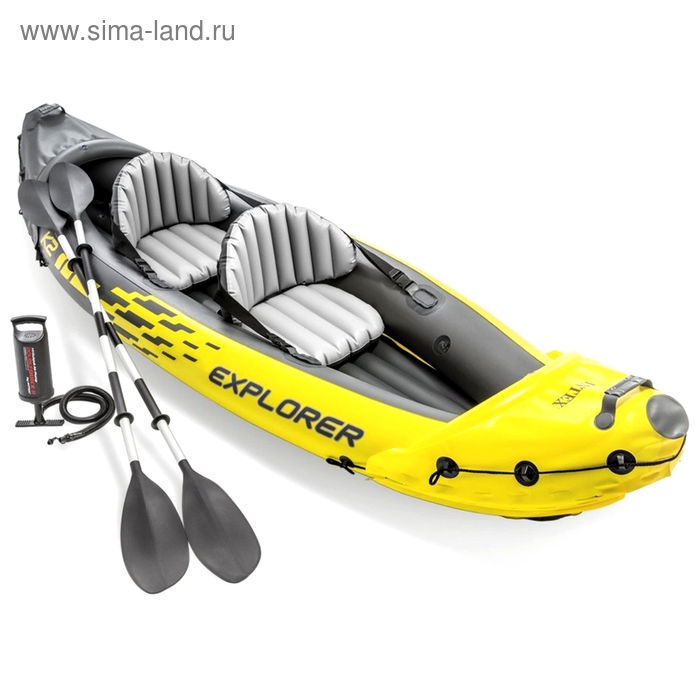 Лодка Explorer K2, 2-местная, 312 х 91 х 51 см, алюминиевые вёсла 213 см, насос, 2 сиденья, до 180 кг, 68307NP INTEX Лодка Explorer K2, 2-местная, 312 х 91 х 51 см, алюминиевые вёсла 213 см, насос, 2 сиденья, до 180 кг, 68307NP INTEX