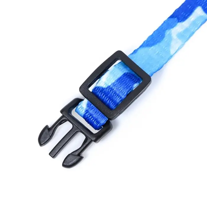 Ошейник Ошейник "Милитари" с бубенчиком, капрон, 30 х 1 см, синий