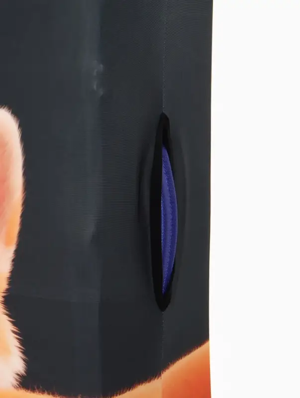 Чехол для чемодана &laquo;Корги&raquo;, 28", чёрный