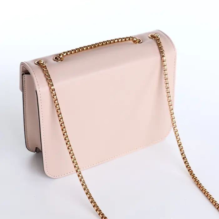 Сумка женская мессенджер на магните, 20&times;6&times;13 см, бежевая