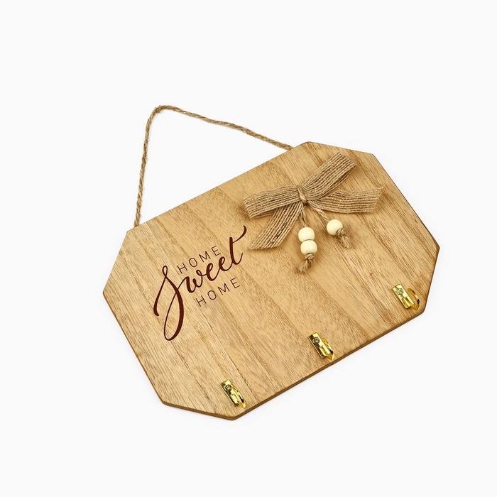 Ключница настенная «Sweet home», цвет бежевый, 20 х 14 см Ключница настенная «Sweet home», цвет бежевый, 20 х 14 см